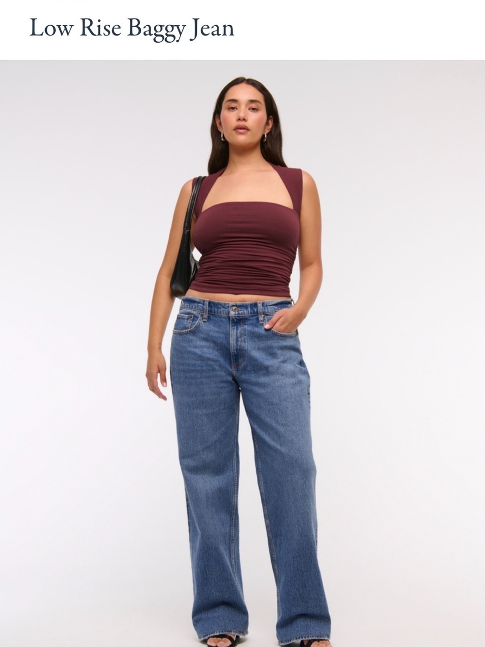 Abercrombie & Fitch Low-Rise Baggy Jeans in Blue